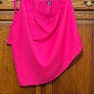 SHEIN Hot Pink Sleeveless Blouse